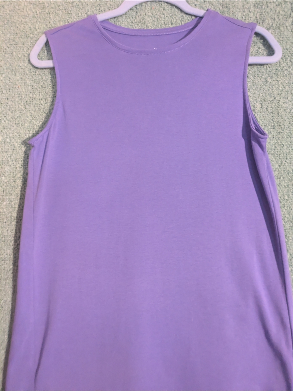 J. Jill Lavender Sleeveless Crewneck Tank